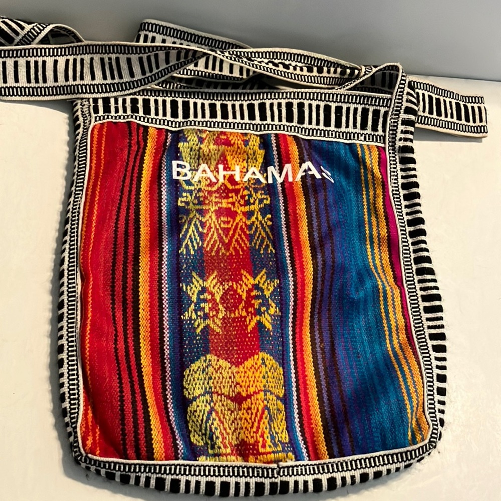 Bahamas Multicolor‎ Woven Crossbody Bag